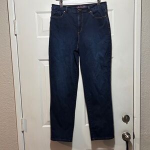 Gloria Vanderbilt Dark Blue Straight Leg Jeans